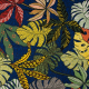Tissu Maxima Imprime Navy/vert 
