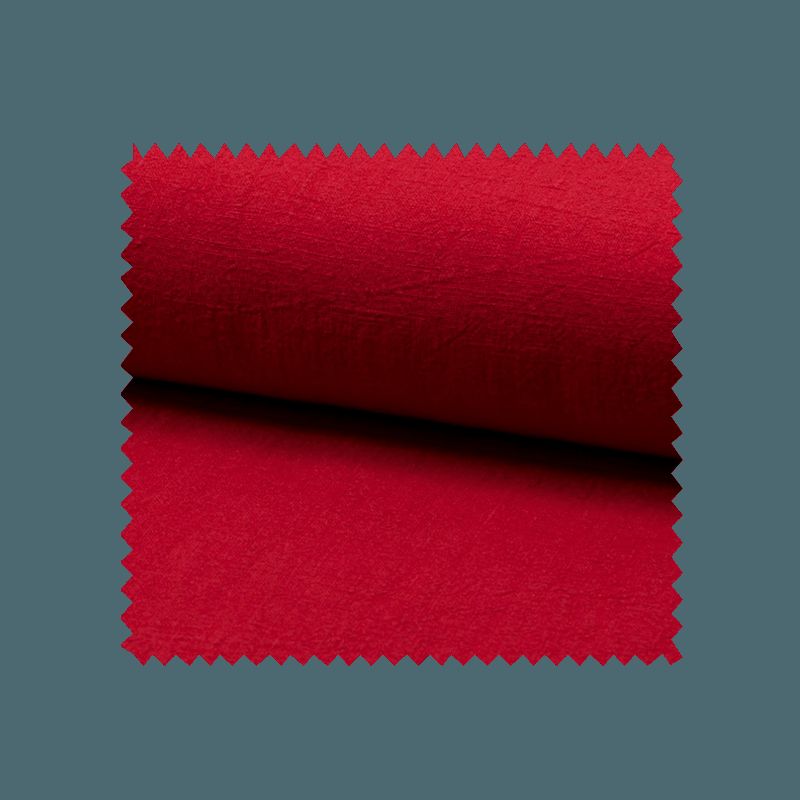 Tissu Lin Lavé Rouge