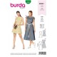 Patron Burda 6209 Robe Avec Une Jupe Evaée - Encolure Bateau