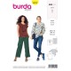 Patron Burda 6212 Blouse Avec Un Volant D'encolure - Forme Droite