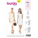 Patron Burda 6220 Robe - Robe Fourreau - Encolure Carrée