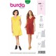 Patron Burda 6221 Robe - Sans Manche - Encolure En V Avec Volant - Forme Légère