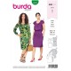 Patron Burda 6222 Robe Avec de Petits Plis A L'encolure - Manches Raglan