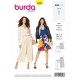 Patron Burda 6226 Bermuda - Pantalon Façon Jupe-culotte - Plis de Ceinture