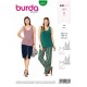 Patron Burda 6231 Top Avec une Encolure Ronde - En Simple ou Double Epaisseur