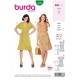 Patron Burda 6238 Robe - Robe Portefeuille - Epaules Froncées