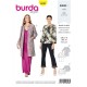 Patron Burda 6248 Manteau - Veste - Sans Col