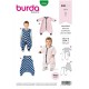 Patron Burda 9298 Baby Gigoteuse Avec Des Jambes - Combinaison-gigoteuse