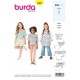 Patron Burda 9303 Kids Tee-shirt A Manches Integrees  - Tunique 