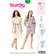Patron Burda 6206 Young Robe Legere à Manches Raglan - Taille Coulissee