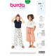 Patron Burda 9302 Kids Pantalon A Coulisse Elastiquee - Pantacourt - Longueur 7/8