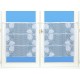 Modulable Feuilles Dentelle Blanc Largeur de 90 cm 