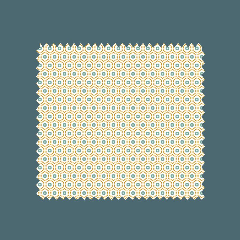 Tissu Kobe Imprimé Jaune
