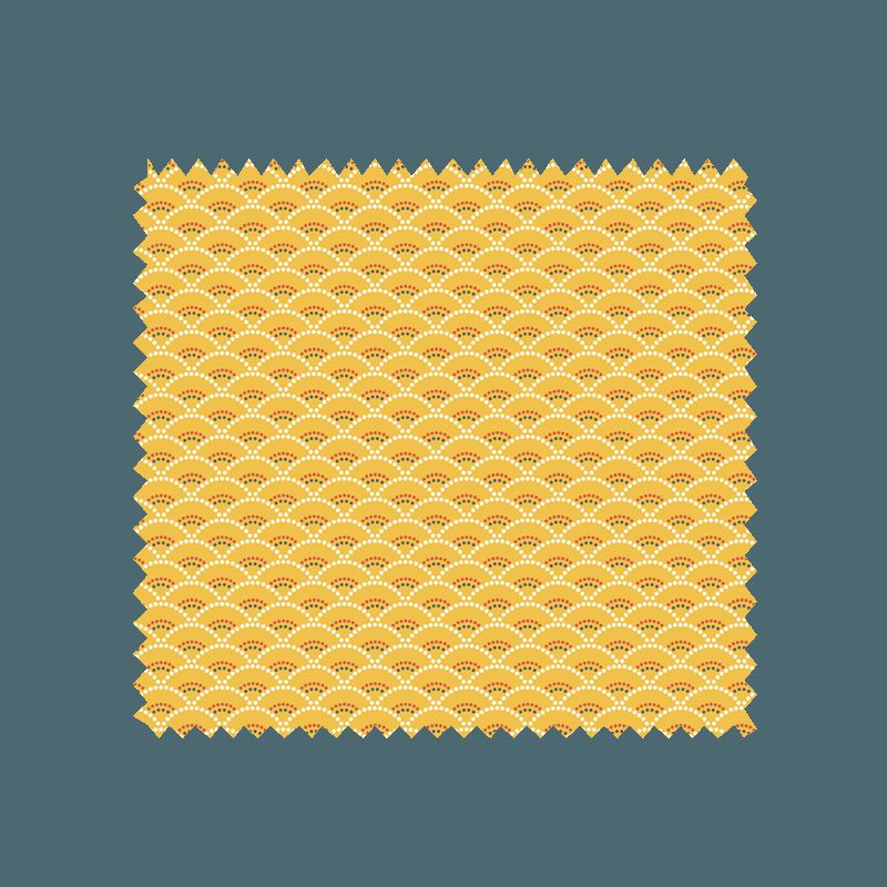 Tissu Koi Imprimé Jaune