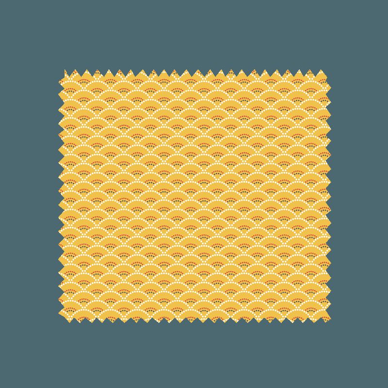 Tissu Koi Imprimé Jaune