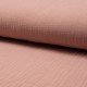 Tissu Double Gaze Uni Vieux Rose Poudre