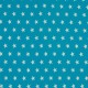 Tissu Coton Imprimé Etoile Turquoise