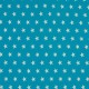 Tissu Coton Imprimé Etoile Turquoise