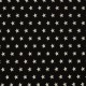 Tissu Coton Imprimé Etoile Noir