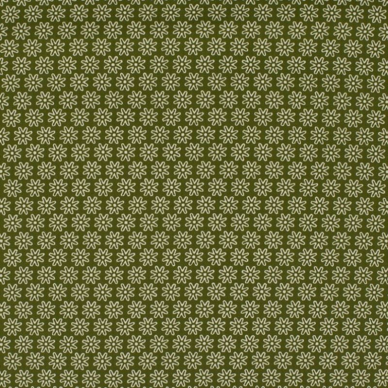 Tissu Imprimé Floralie Kaki