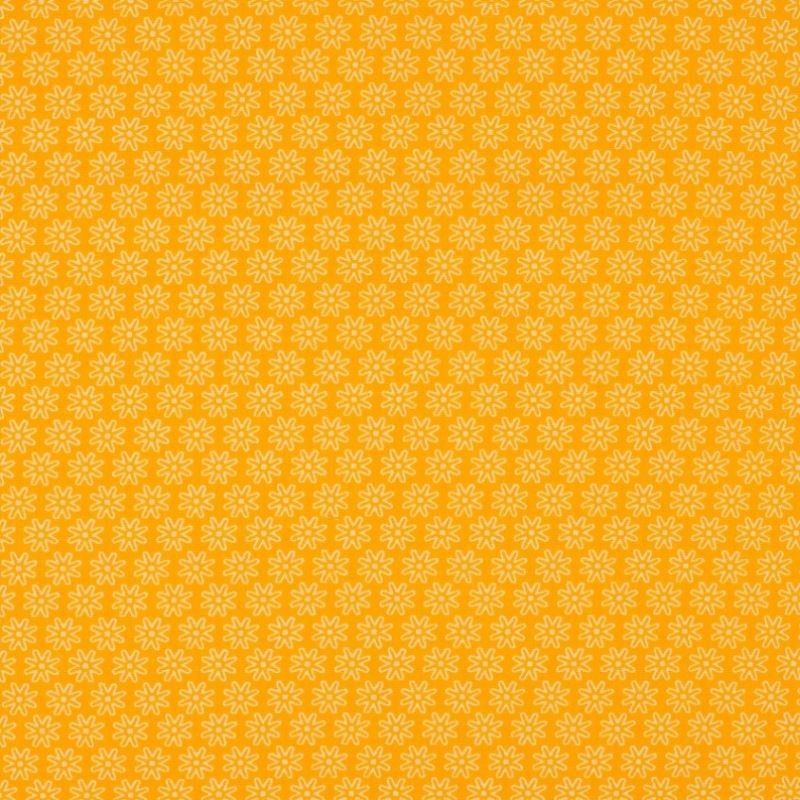 Tissu Imprimé Floralie Jaune