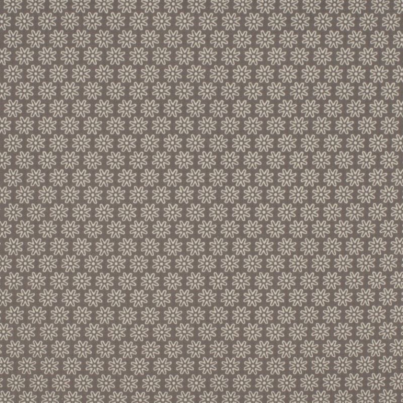 Tissu Imprimé Floralie Gris