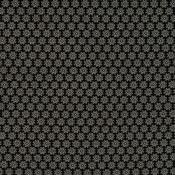 Tissu Imprimé Floralie Noir