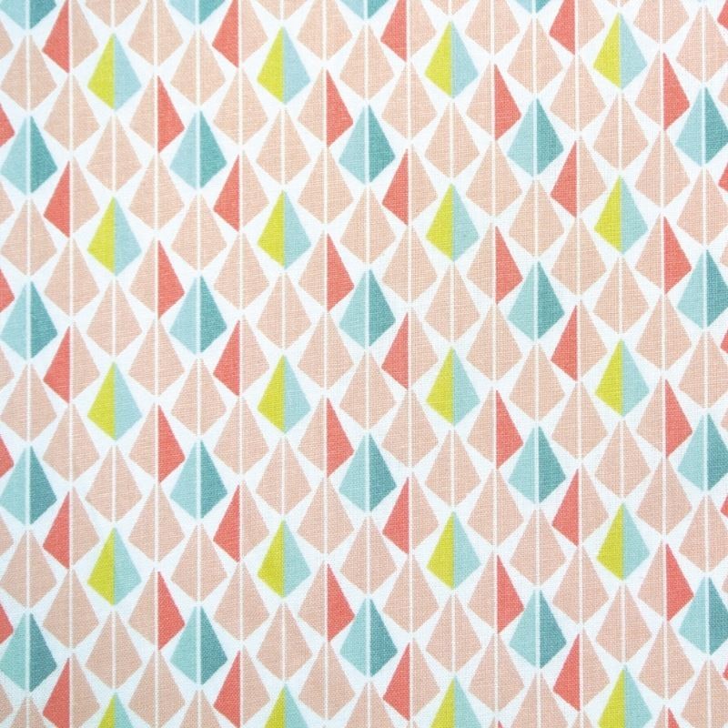 Tissu Cretonne Odeca Imprime Blush nil
