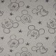 Tissu Jersey Mickey Gris