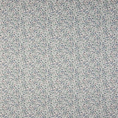 Tissu Popeline Sarah Shelby Naturel Petites Fleurs