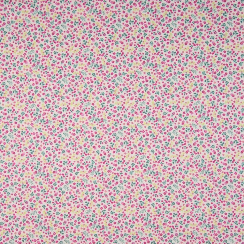 Tissu Popeline Sarah Shelby Violet Petites Fleurs