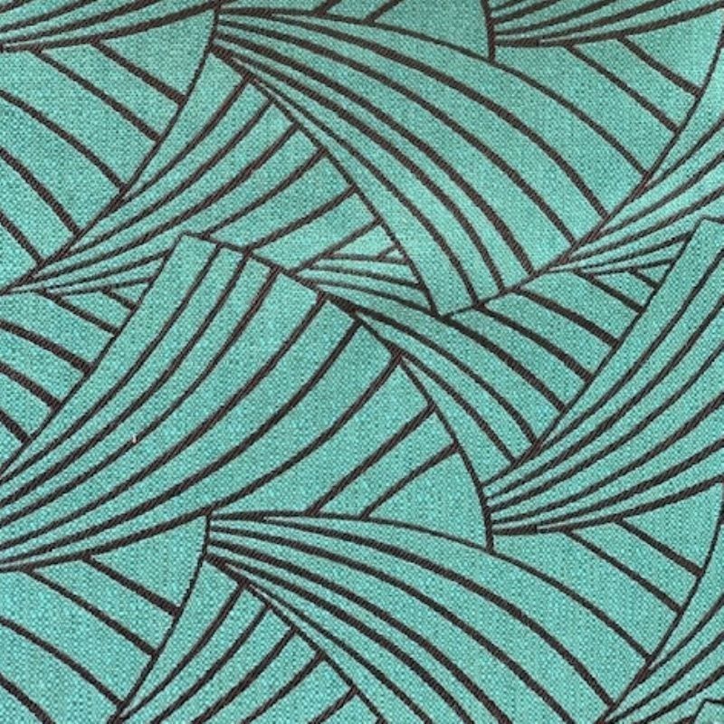 Tissu Ardeco Geometrie Vert et Noir