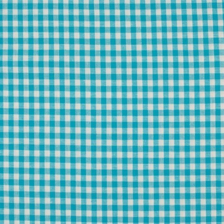 Tissu Grand Vichy Aqua