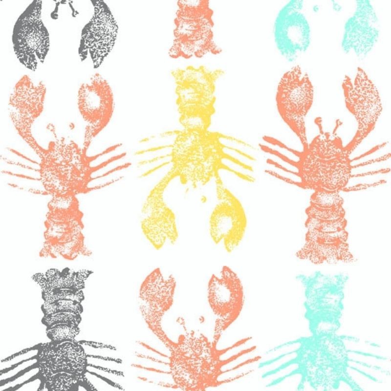 Tissu Homard Multicolore