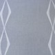 Tissu Voilage Jacquard Motif Géométrique Blanc