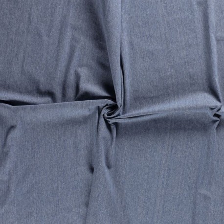 Tissu Jeans Rayure Bleu Clair
