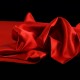 Tissu Satin Uni Rouge L150