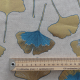 Tissu Biloba Foil Toile Bleu et or 