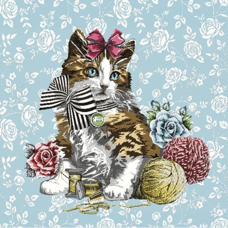 Coupon de Tissu Mimi Bleu 
