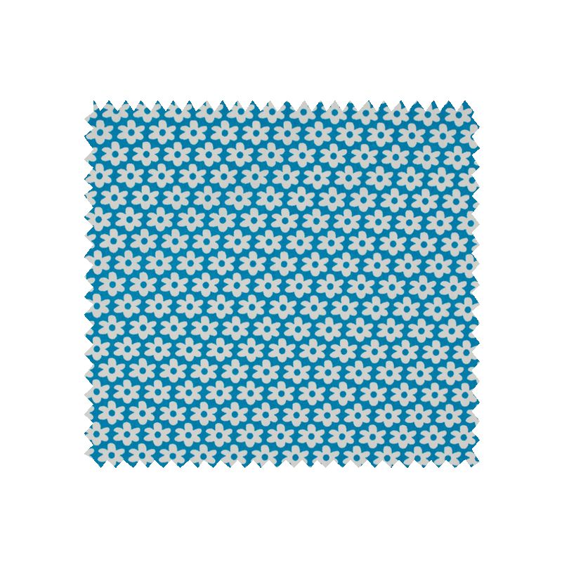 Tissu Paquerette Turquoise