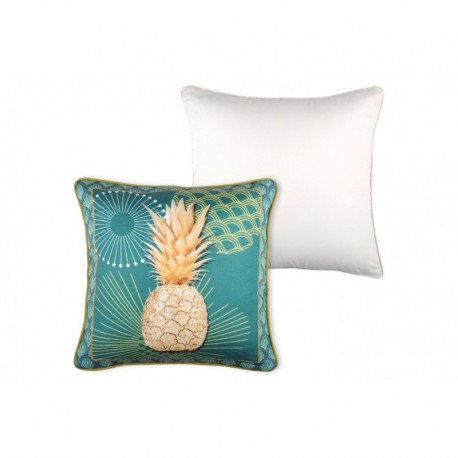 Housse de Coussin Ananas Vert 