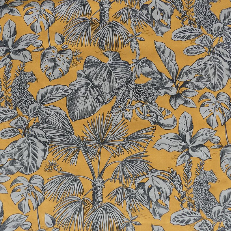 Tissu Mowgli Toile Imprimée Jaune