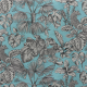 Tissu Mowgli Toile Imprimée Turquoise