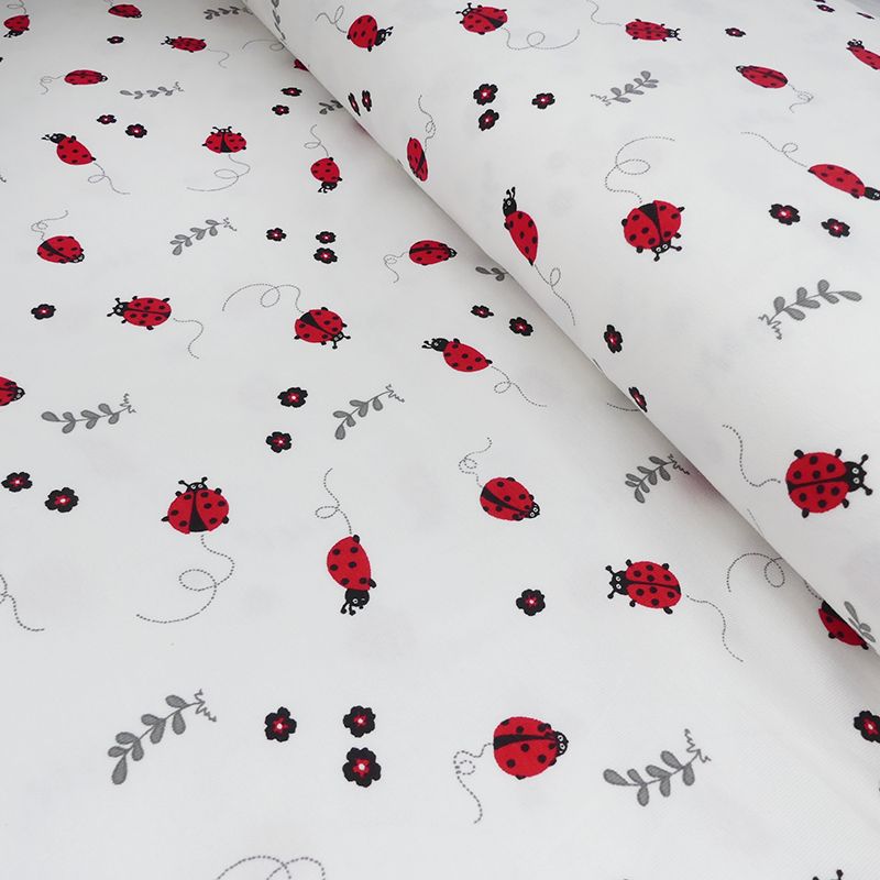 Tissu Jersey Coccinelle 