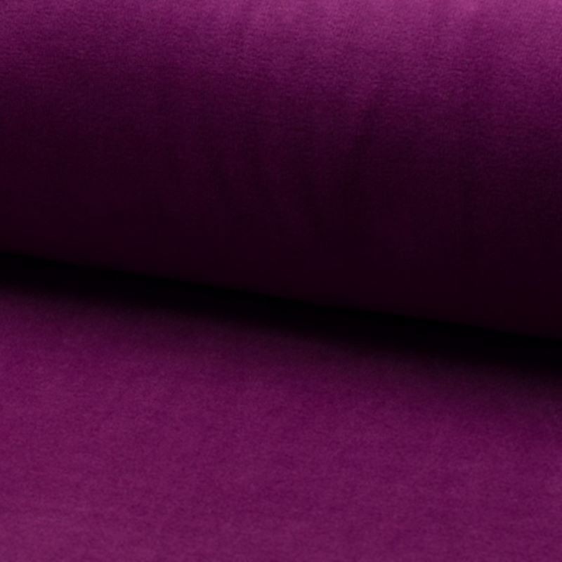 Tissu Jersey Velours Nicky Uni Violine  