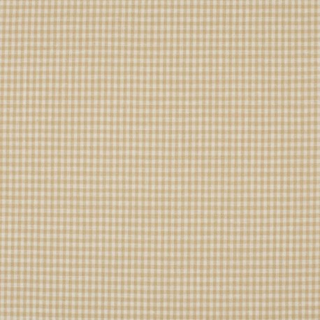 Tissu Petit Vichy Sable  