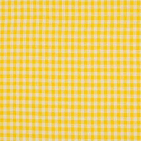 Tissu Grand Vichy Jaune 