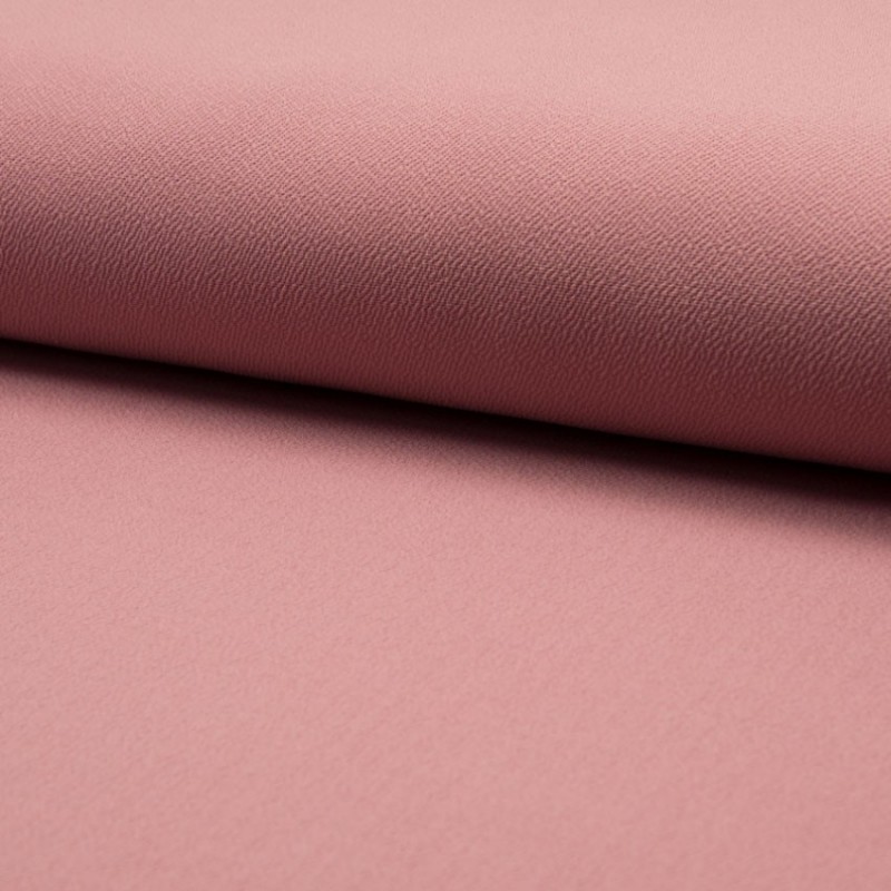 Tissu Jersey Crepe Uni Vieux Rose  