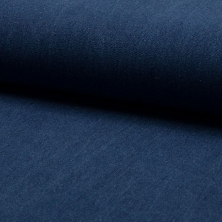 Tissu Jeans Coton Bleu  