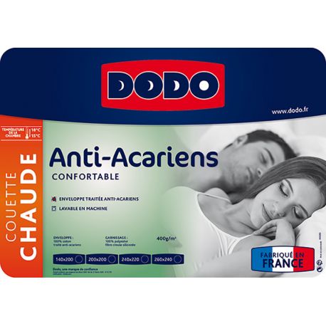 Couette Unie Anti Acariens DODO